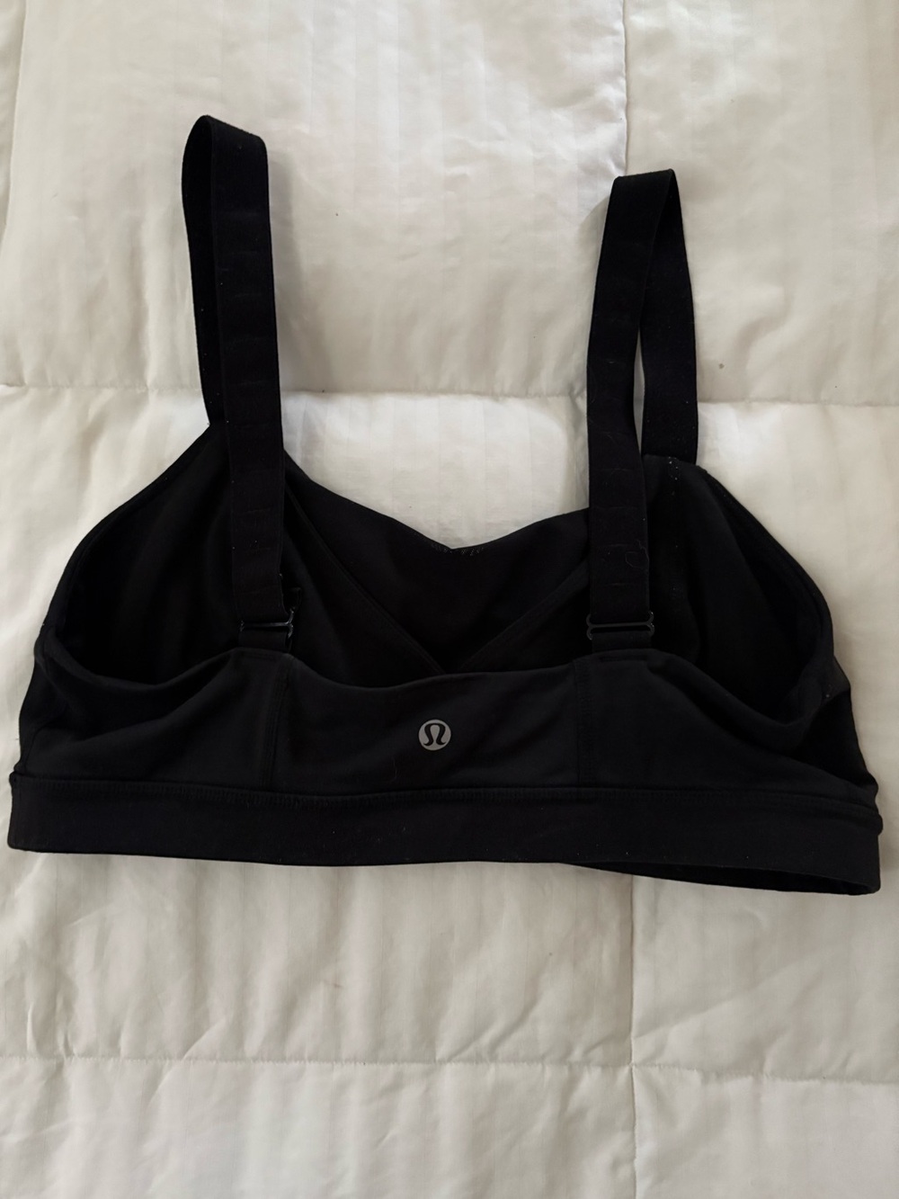 lululemon athletica Black Adjustable-Strap Supportive Sports Bra